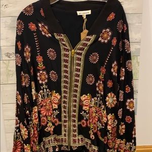 Floral embroidered jacket